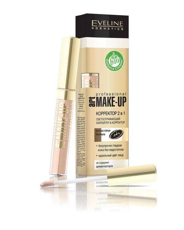 

Жидкий корректор для лица Art Professional Make-Up 2в1 Eveline Cosmetics, 7 мл Эвелин