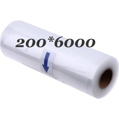 

Рулон рифленый для вакууматора 200*6000, Прозрачный