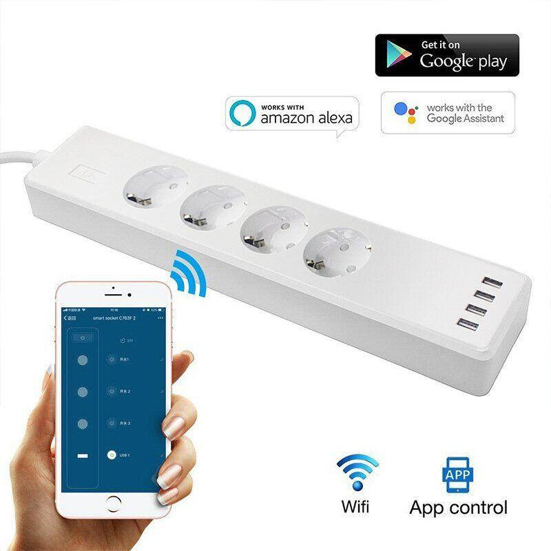 

Умный Wi-Fi удлинитель Tuya smart, Белый RC