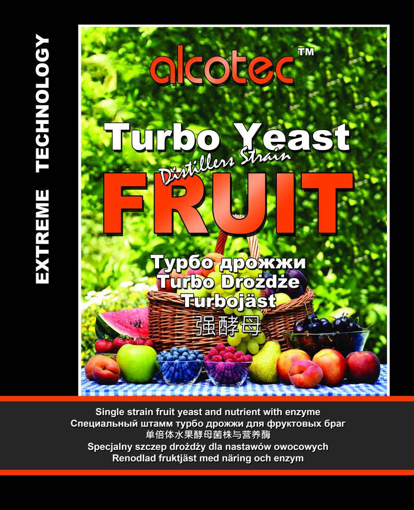 

Фруктовые Turbo - дрожжи Alcotec Yeast Fruit