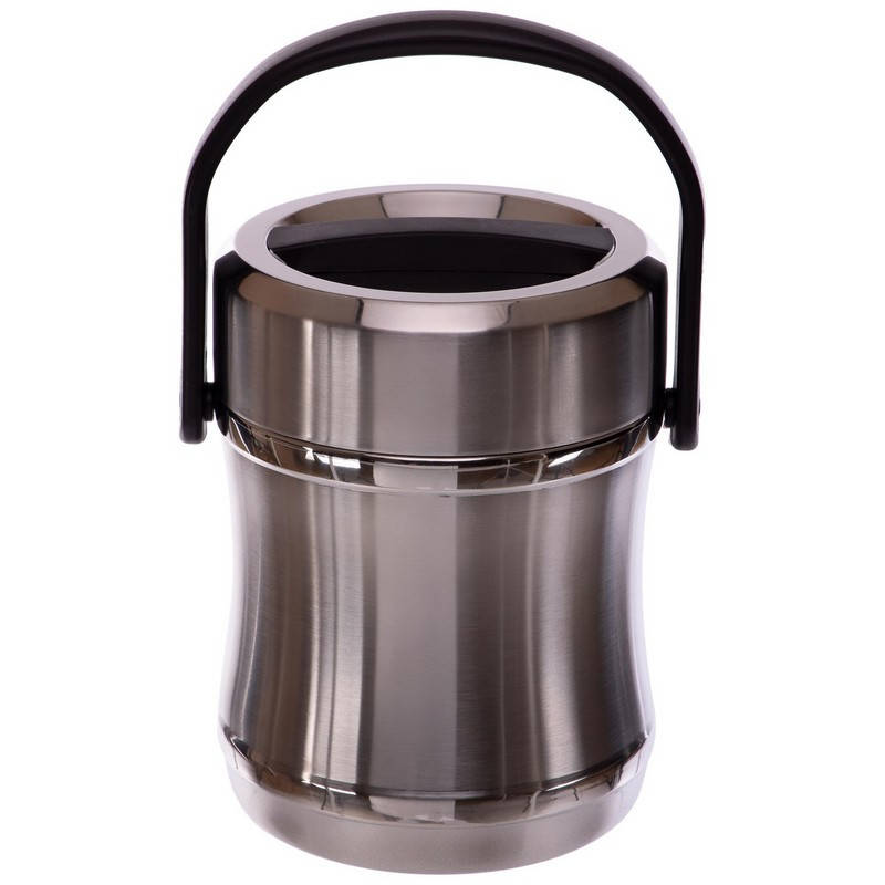 

Термос для еды с ложкой (котелок) L-3453 1600 мл, Нержавеющая сталь