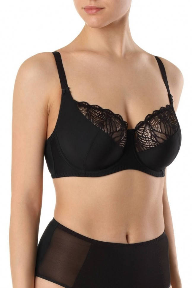 

Бюстгальтер Conte AURA RB6097 с мягкой чашкой на каркасах, 95D, черный