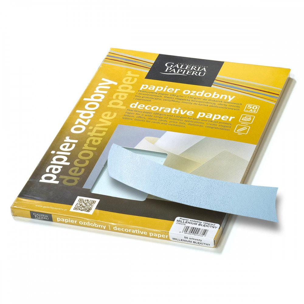

Фоновая бумага Galeria Papieru Millenium - Blekitny, 100 г/м² (50 шт.)