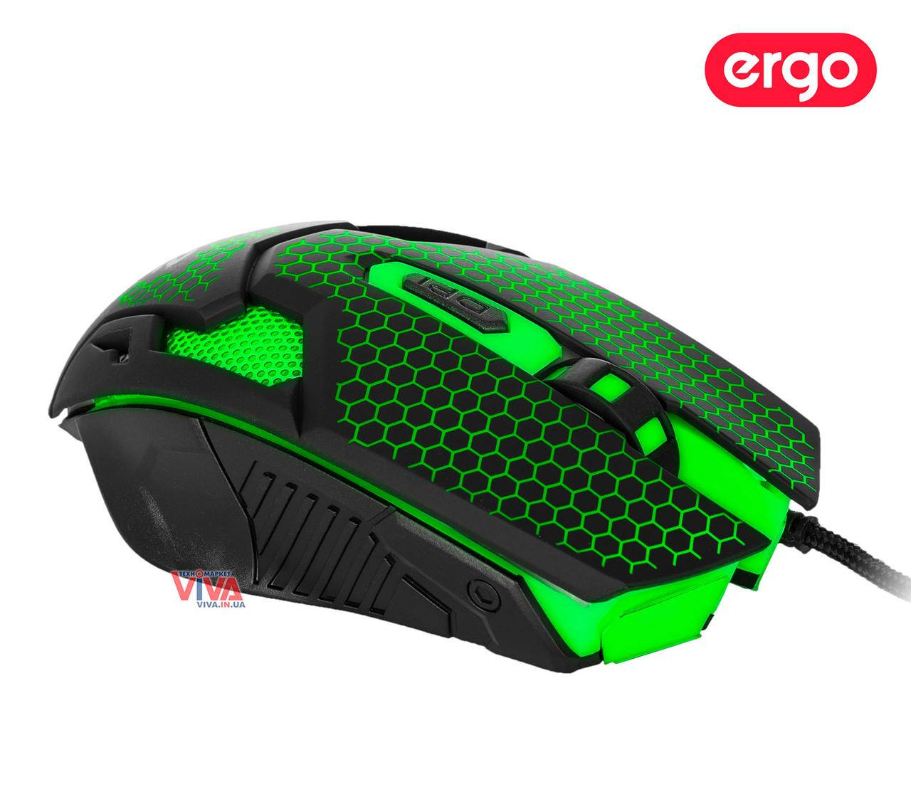 

Мышь игровая ERGO NL-650 USB, Черный