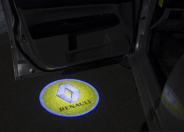 

Подсветка логотипа авто на двери Renault