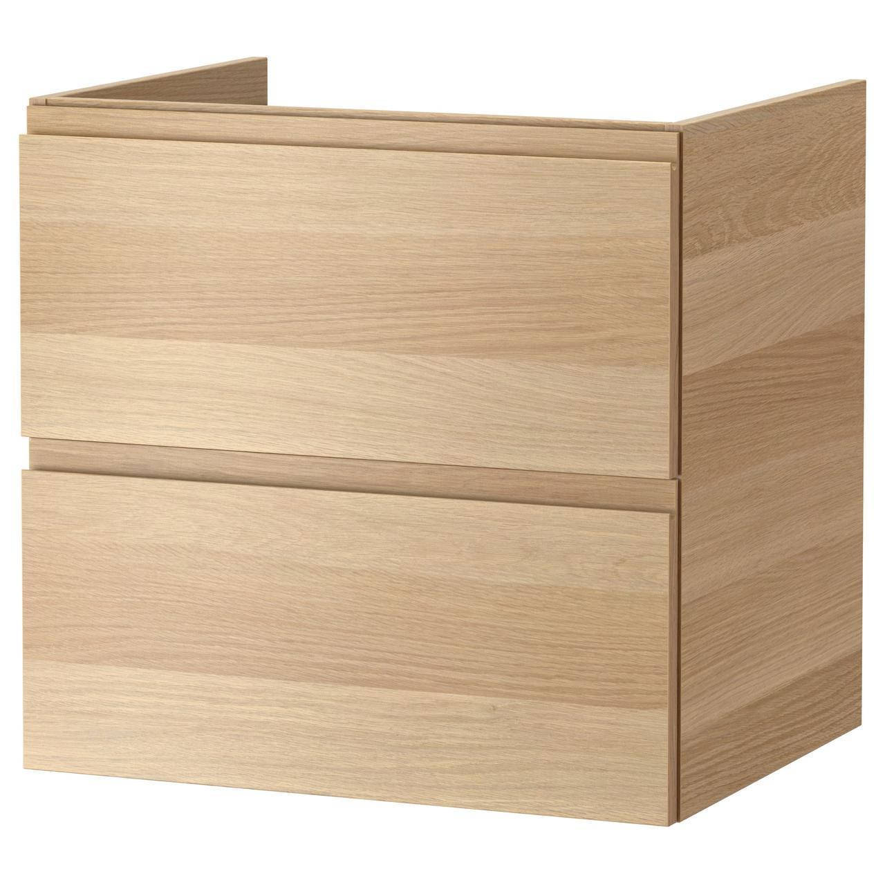 

IKEA GODMORGON Шкаф под умывальник, белый дубовый шпон Белый (602.261.95)
