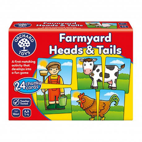 

Пазл для малышей "Голова и хвост" Orchard Toys, Разные цвета