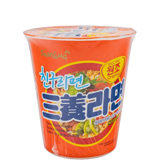 

Лапша Рамен быстрого приготовления со вкусом бекона, original (Samyang Ramen Cup) SamYang 65 г