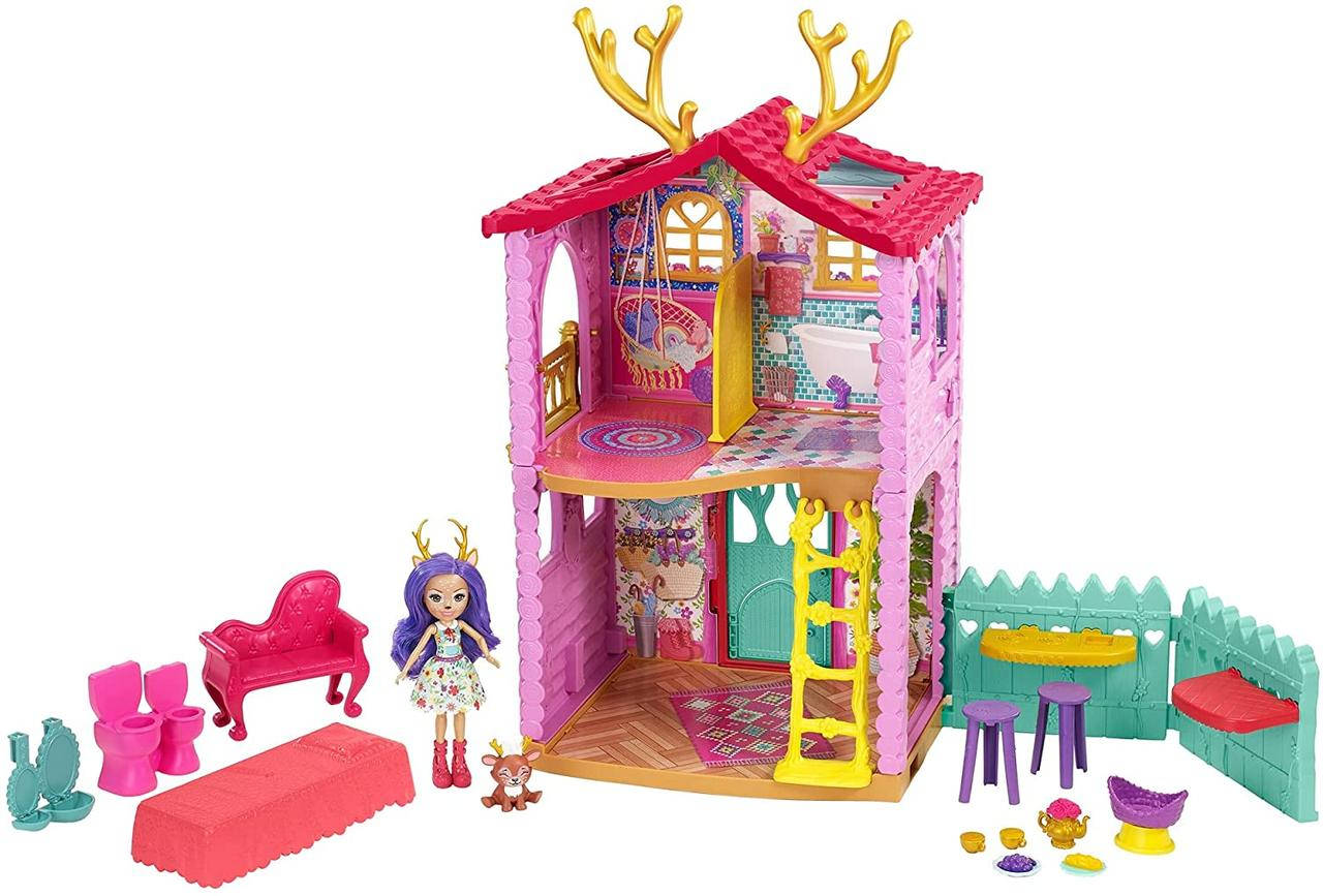 

Enchantimals Cozy Deer House Домик с куклой Данессой, Mattel Новинка 2021 год!