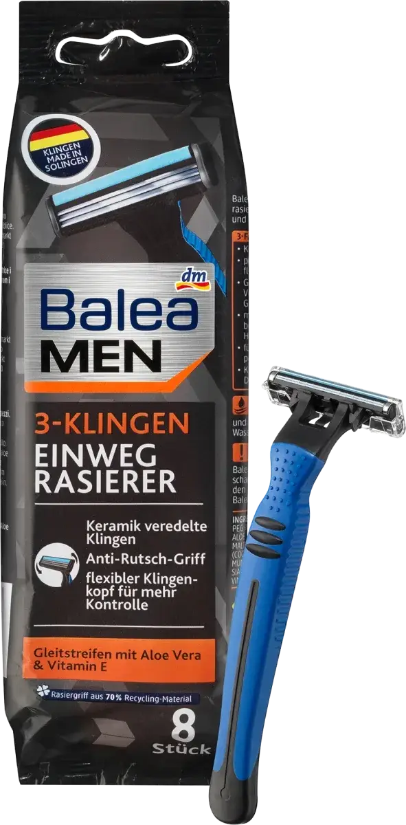 

Станки одноразовые мужские Balea men 3-Klingen, 8 шт.