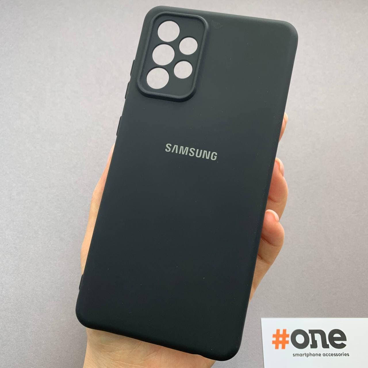 

Чехол для Samsung Galaxy A72 с микрофиброй с защитой для камеры чехол на телефон самсунг а72 черный CMR