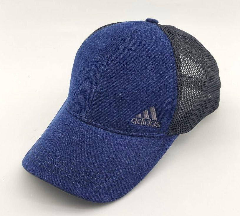 

Кепка бейсболка мужская Adidas Украіна 56-61 размер сетка летняя синяя (ББ122), Синий
