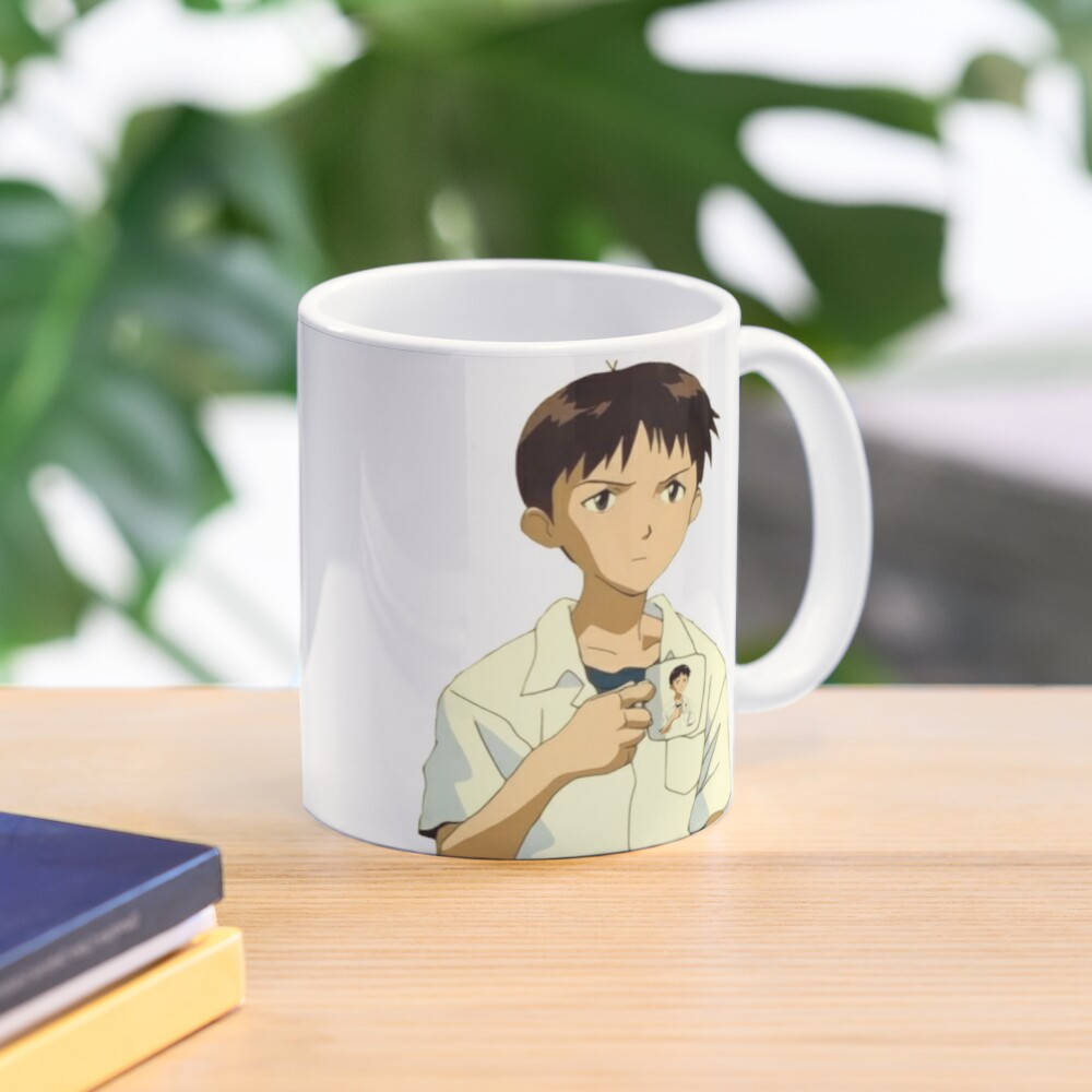 

Кружка с аниме «Синдзи Икари», Белый