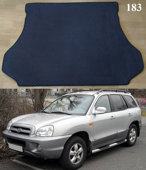 

Коврик ЕВА в багажник Hyundai Santa Fe '01-06 SM, Черный