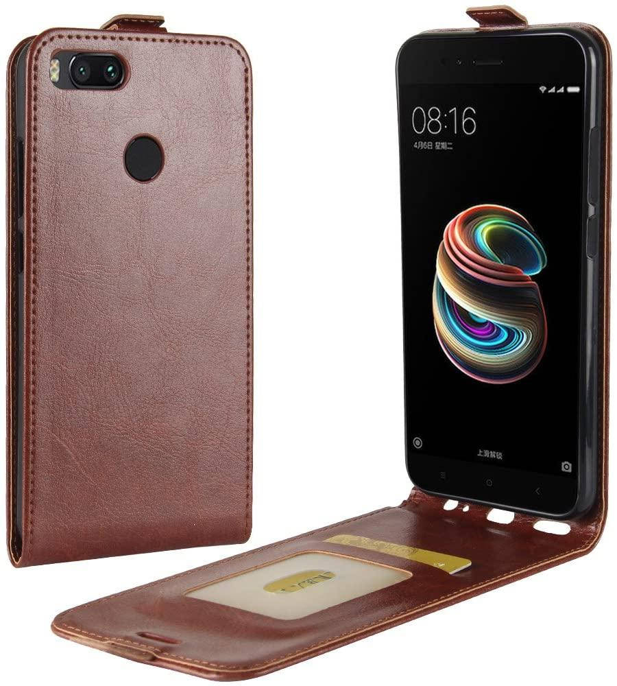 

Чехол IETP для Xiaomi Mi A1 / Mi 5x флип вертикальный кожа PU коричневый