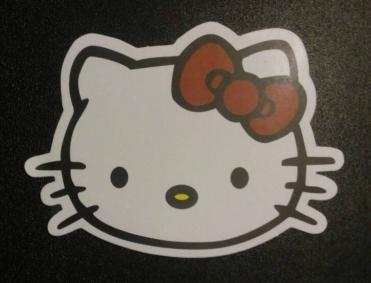 

Стикер этикетка наклейка самоклейка Kitty 1 (8,5см х 6см)