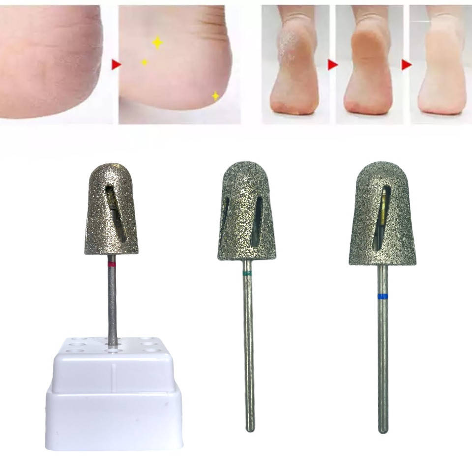 

Алмазные насадки фрезы для аппаратного педикюра /конус - зелёная 80 грит., Зелёный