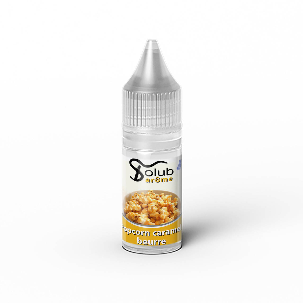 

Ароматизатор Solub Arome - Popcorn caramel beurre (Попкорн с карамелью), 10 мл.