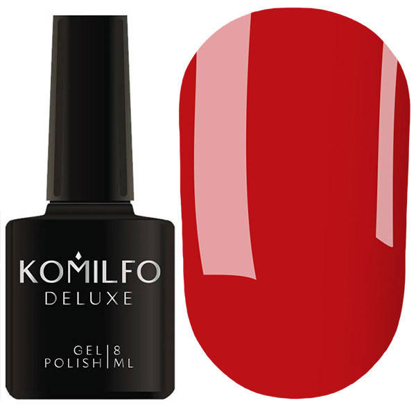 

Гель-лак Komilfo Deluxe Series D080 (красный, эмаль), 8 мл