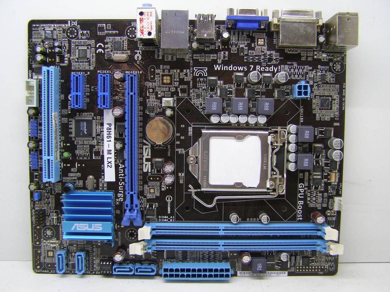 

Материнская плата Asus P8H61-M LX2 (s1155, Intel H61, PCI-Ex16)