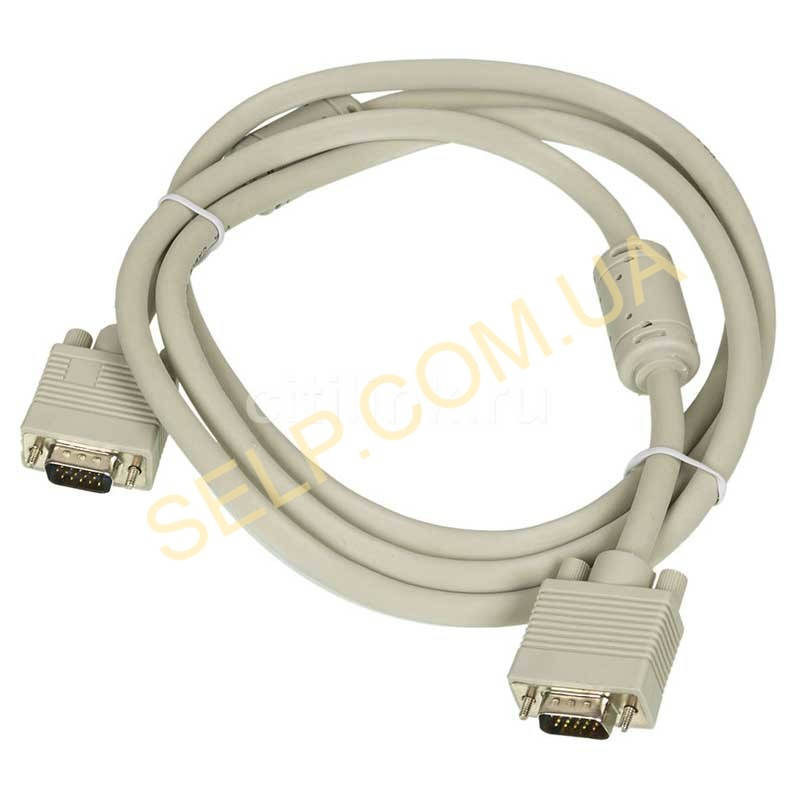 

Кабель VGA-VGA з феритовими фільтрами 20м White, Белый