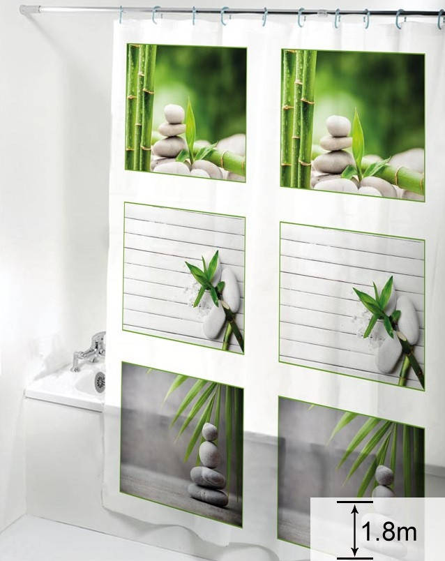 

Шторка для ванной комнаты Дом на все 100 Bamboo 180х180 см, Белый