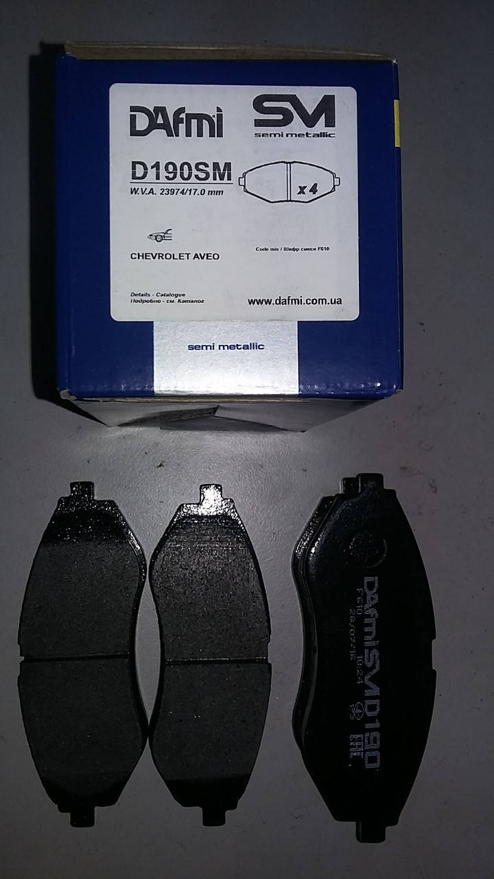 

Тормозные колодки Авео Дафми передние