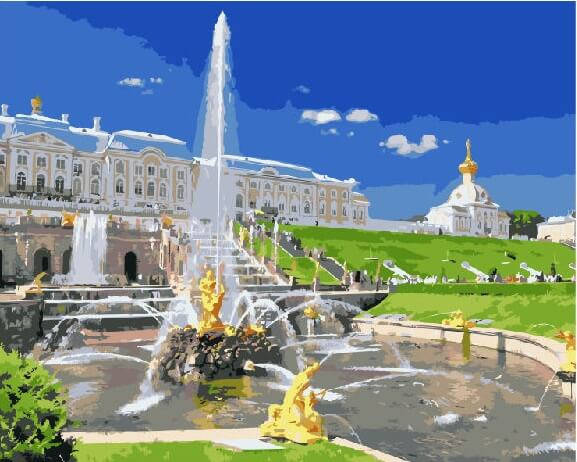 

Картина по номерам Петергоф 40х50