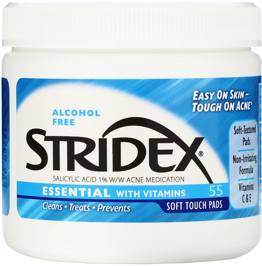 

Stridex, Single-Step Acne Control, не содержащие спирта , 55 мягких салфеток, 4.21 в каждой