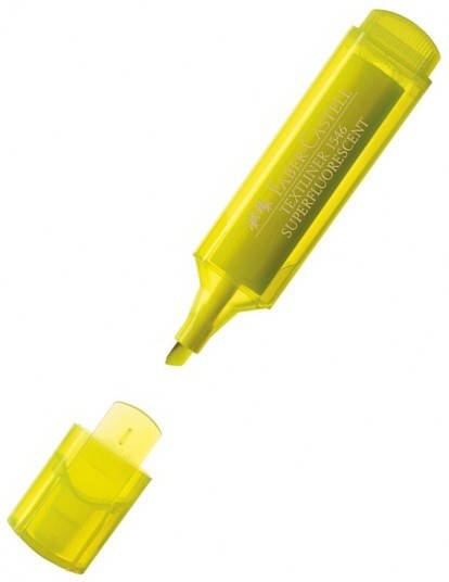 

Маркер текстовый Faber-Castell Textliner Superfluor 1546 желтый, 154607