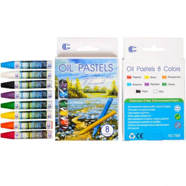

Восковые карандаши 8 цв OIL PASTELS