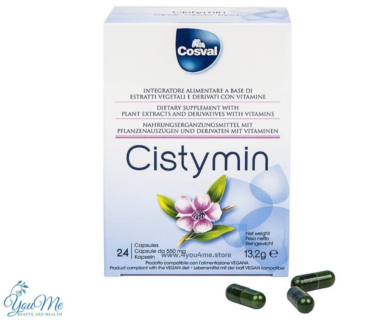 

Капсулы «Цистимин» благоприятно влияют на работу мочевыводящих путей Cistymin Cosval Вивасан, Швейцария 24 шт