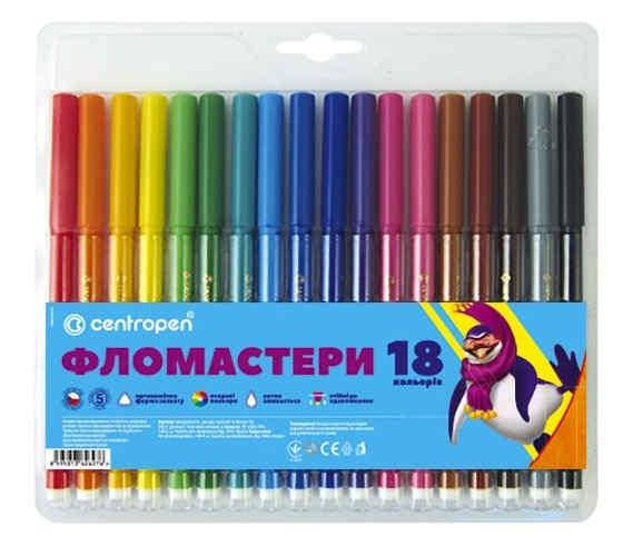 

Набор фломастеров Centropen 18 шт