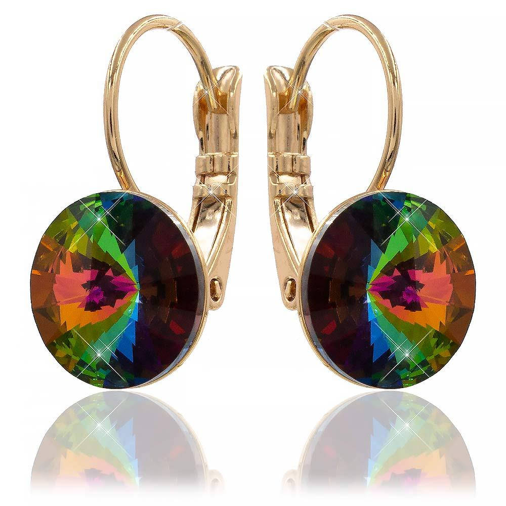 

Серьги лимонная позолота Swarovski Crystals 1,1 см