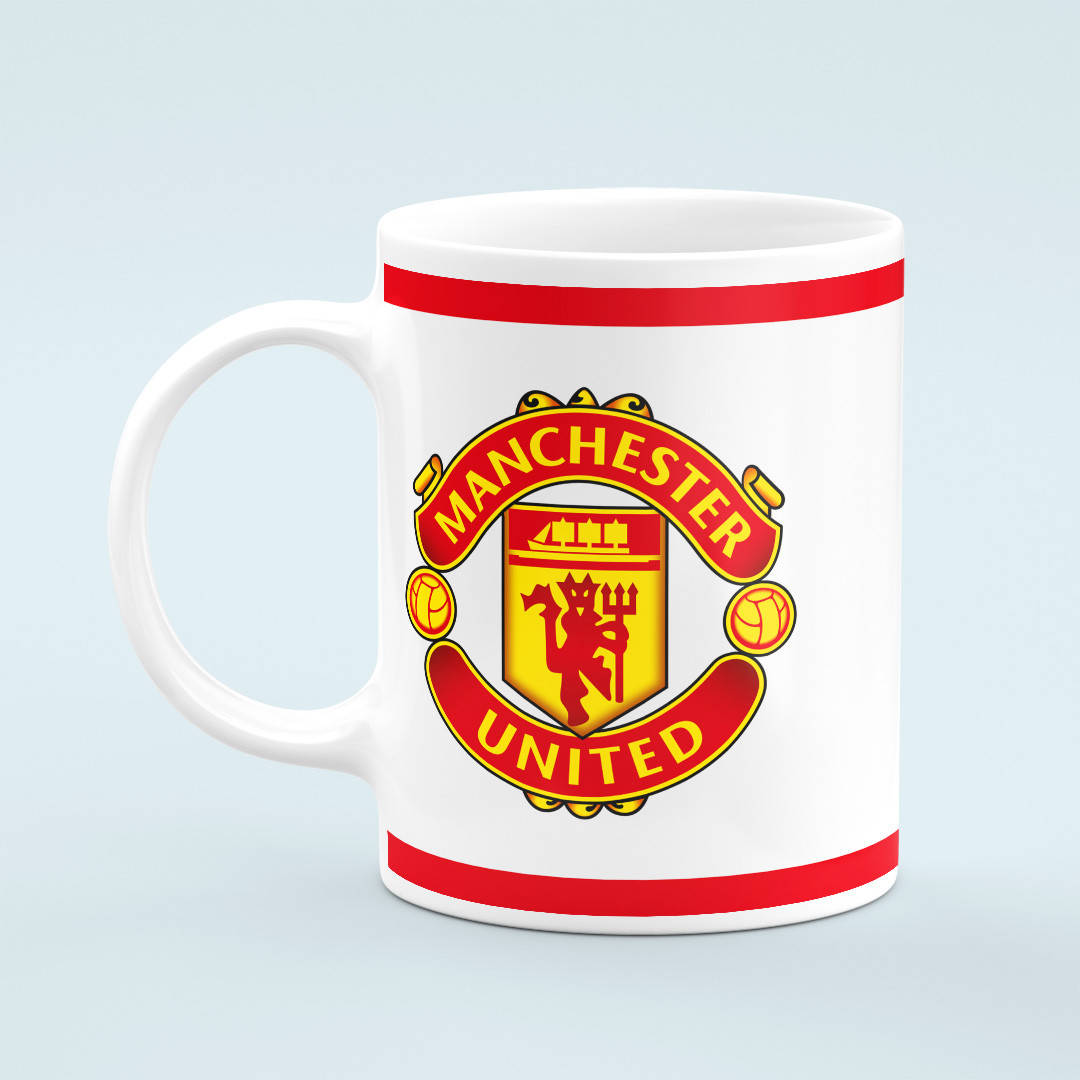 

Чашка Манчестер Юнайтед Manchester United полоски, Белый