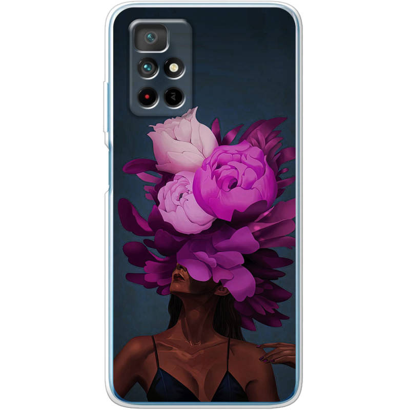 

Силиконовый чехол BoxFace Xiaomi Redmi Note 11 Exquisite Purple Flowers