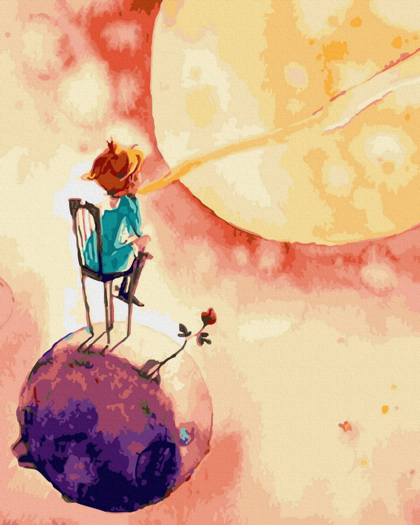 

Картины по номерам - Маленький принц на своей планете GT66027 ТМ Брашми 40х50 см