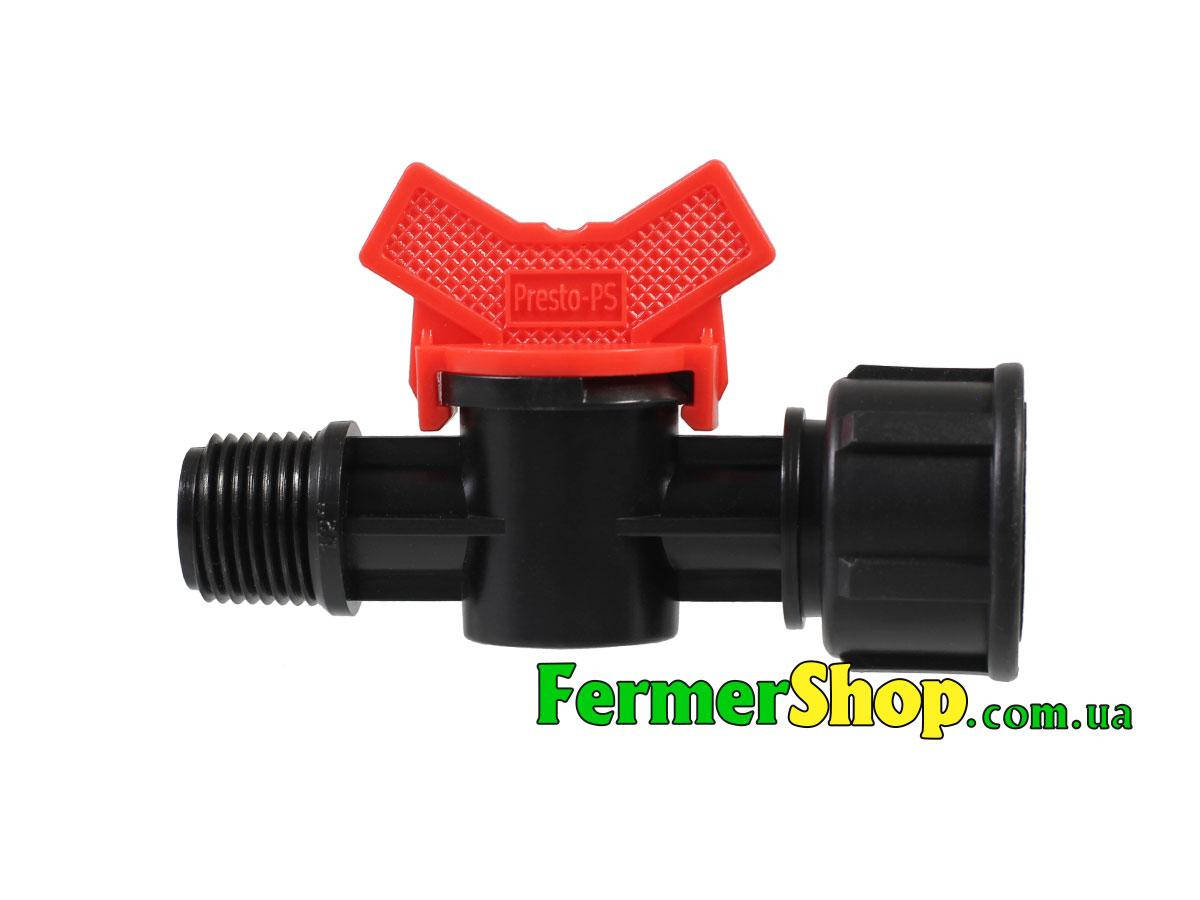

Кран шаровый низкого давления НР 1/2" х ВР 3/4"