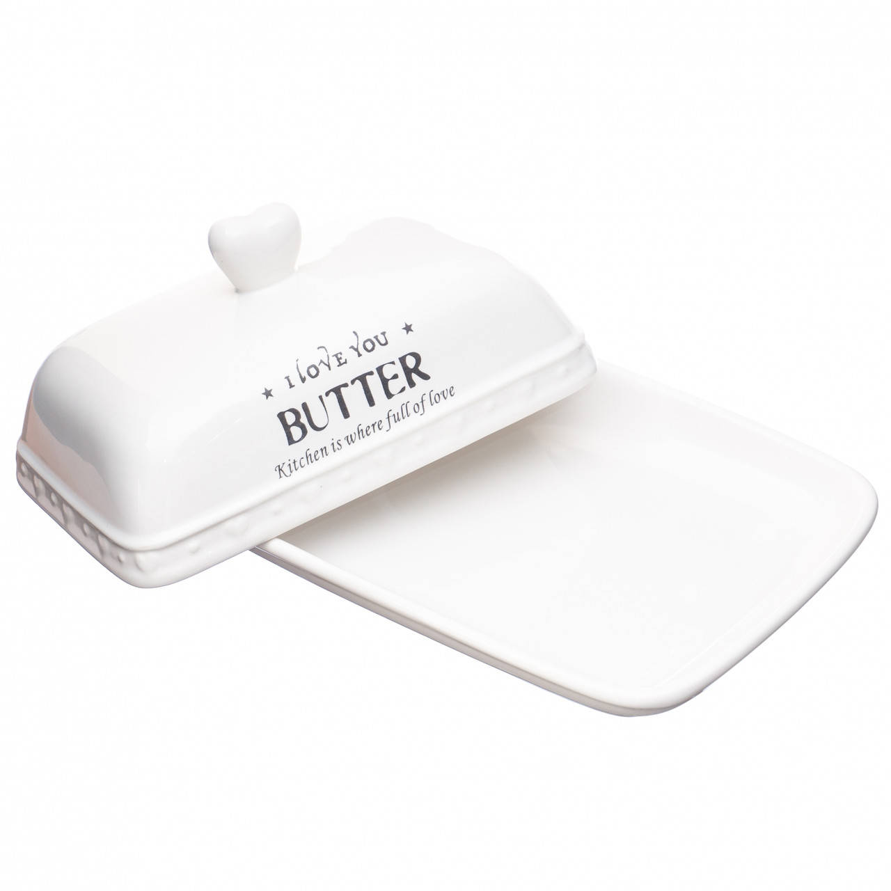 

Масленка Lefard 21х14.5Х10 см 1008AG, Белый