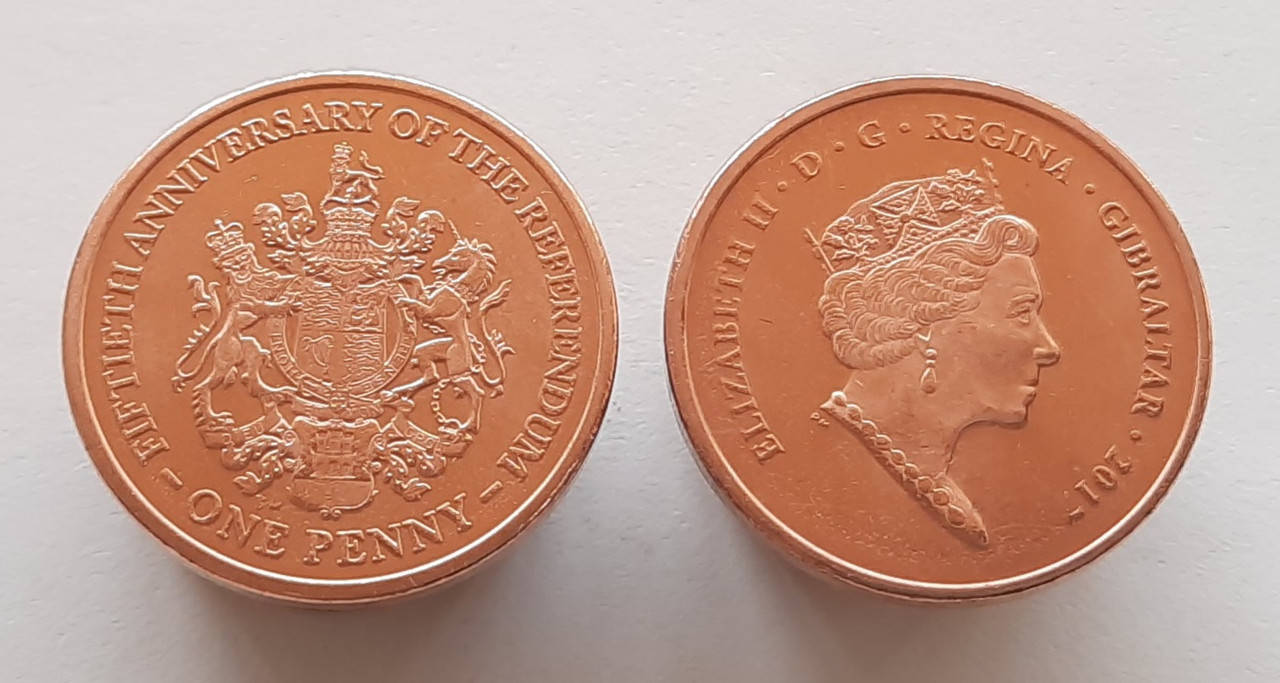 

Гибралтар 1 пенни 2017 - 50 лет референдуму о суверенитете Гибралтара