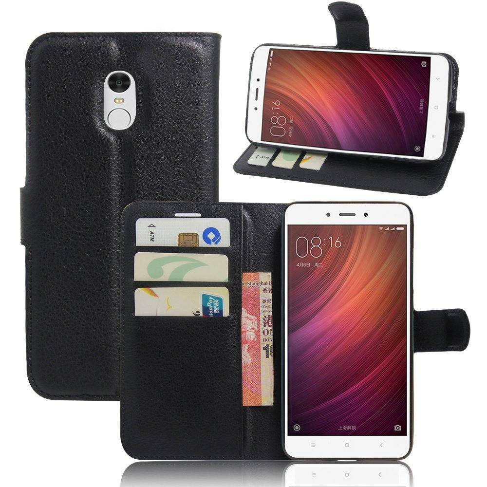 

Чехол-книжка Litchie Wallet для Xiaomi Redmi Note 4 Черный