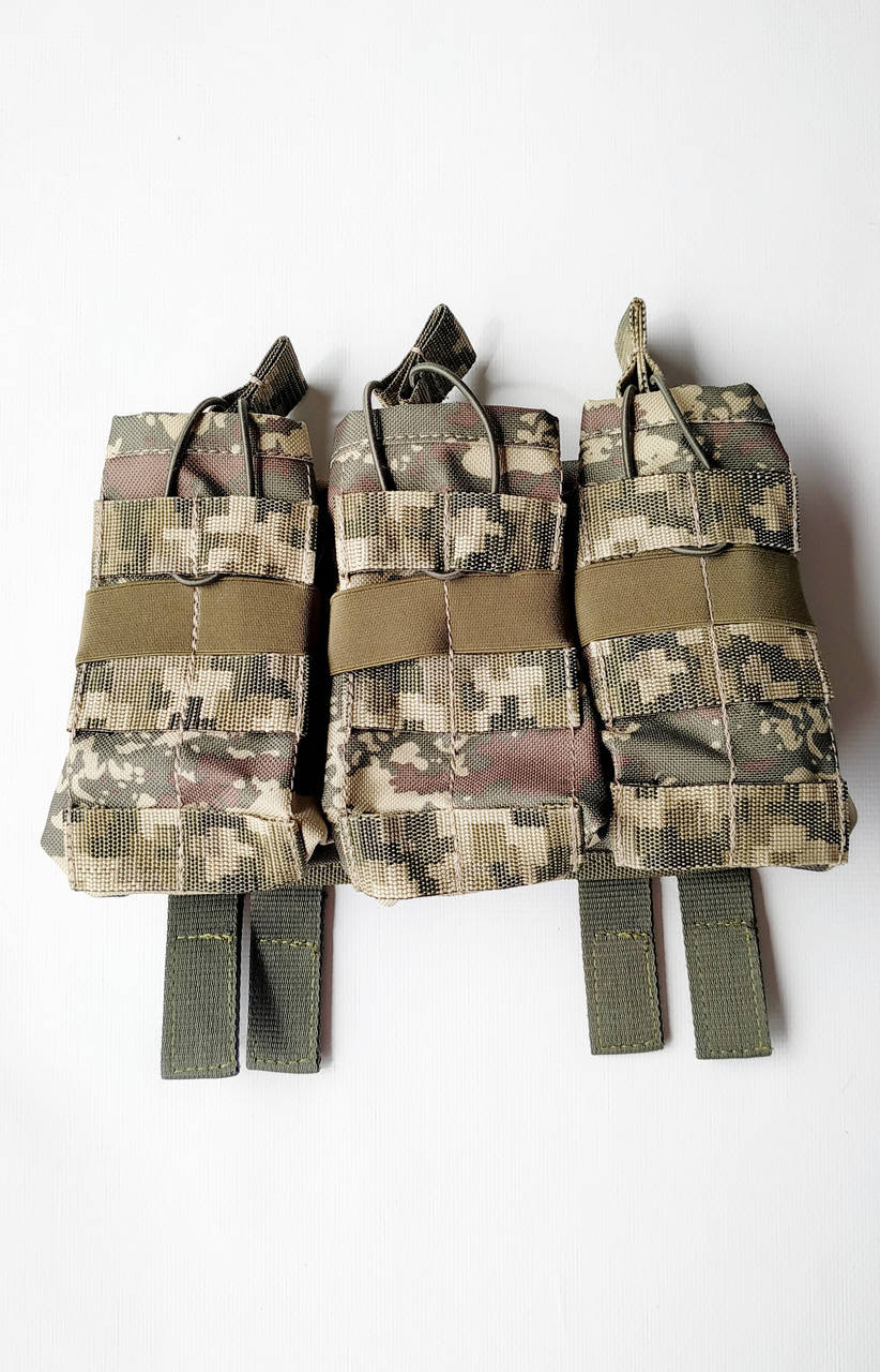 

Подсумок для магазина Тройной 3-6 АК оксфорд Мультикам MOLLE