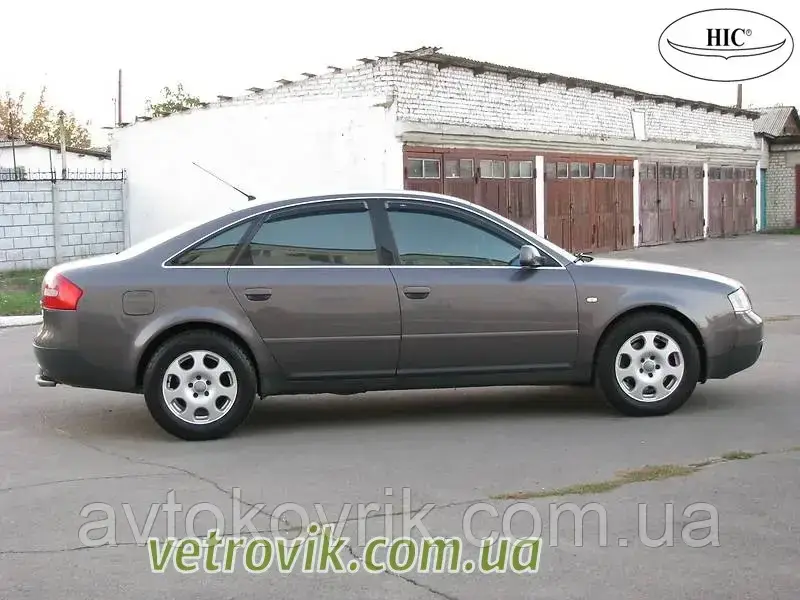 

Ветровики на Ауди А6/Audi A6 1997-2004 Седан Хик накладные