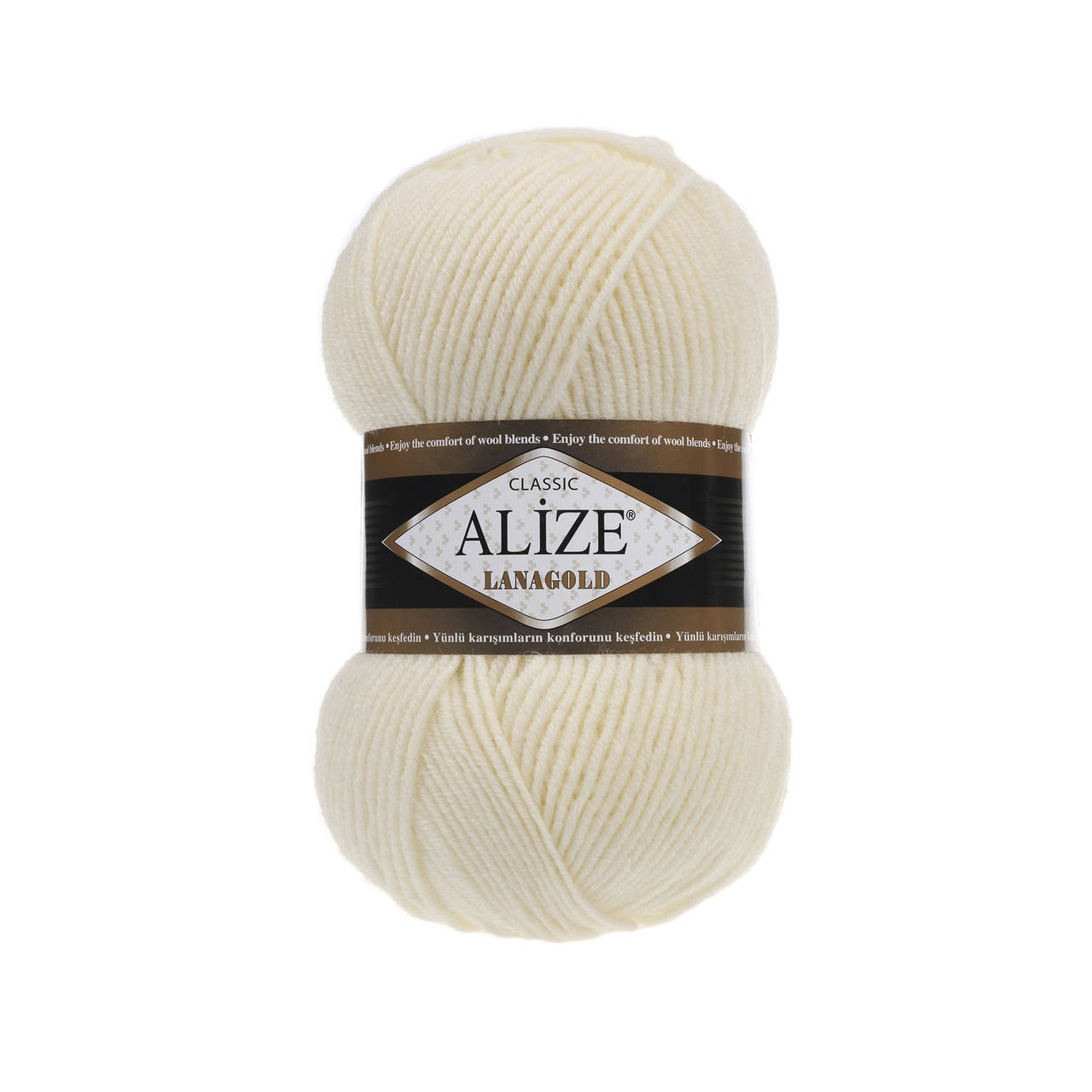 

1 Пряжа Alize Lanagold кремовый