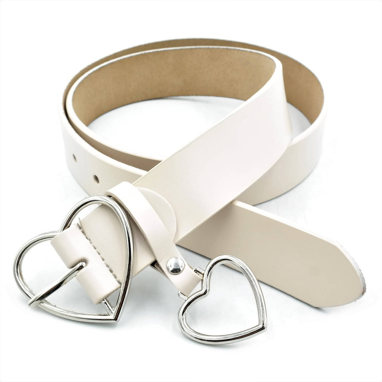 

Кожаный женский ремень Бежевый Weatro GT55_323737 Натуральная кожа 110-115 см