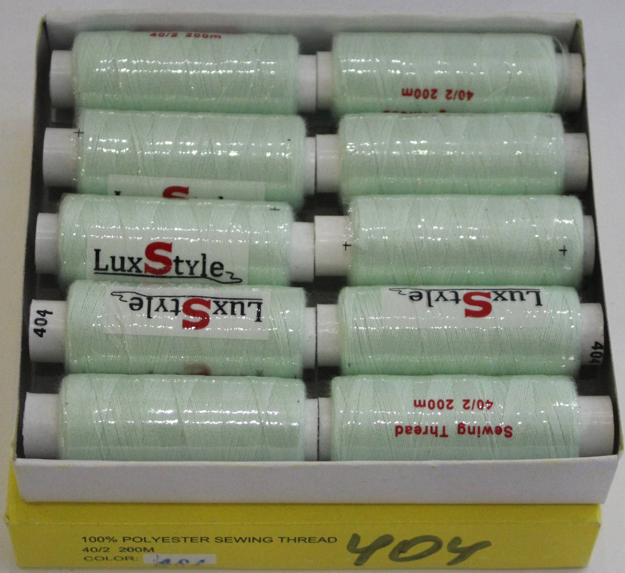 

Нитки швейные LuxStyle 40/2-200м (100% полиэстeр) №404