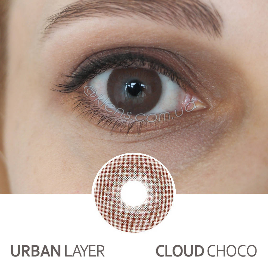 

Контактные цветные линзы Urban Layer Cloud Choco