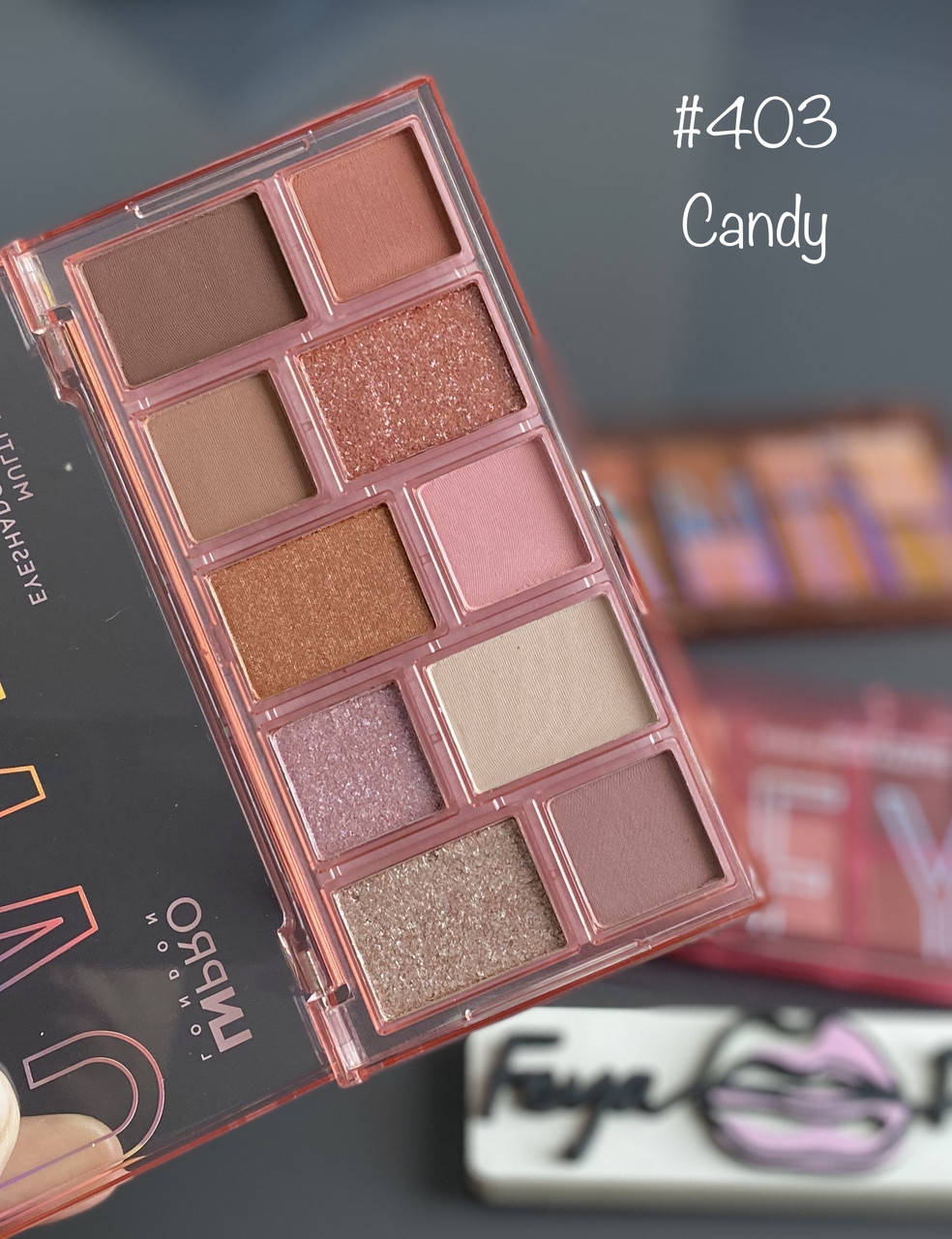 

Палитра теней для век LN PRO Multi-finish 10 цветов № 403 Candy