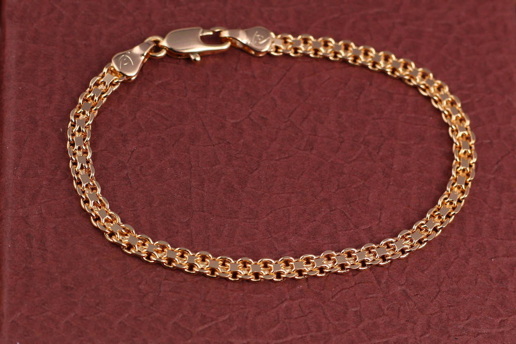 

Браслет Xuping Jewelry бисмарк 21 см 4 мм золотистый