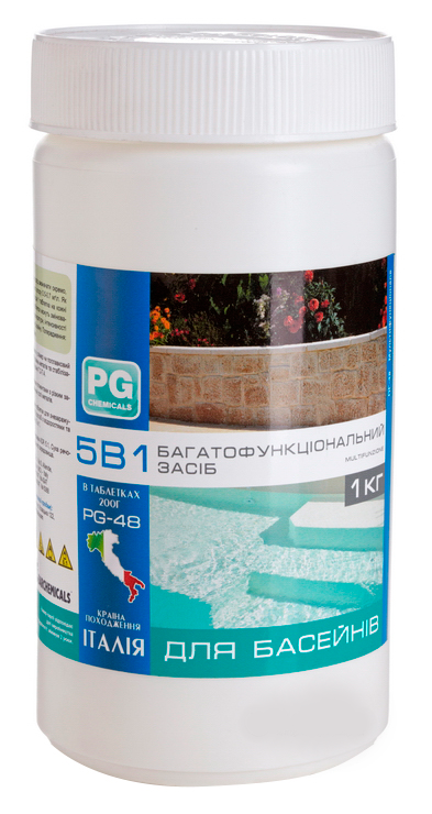 

Таблетки для бассейна 5 в 1 PG-48 1 кг
